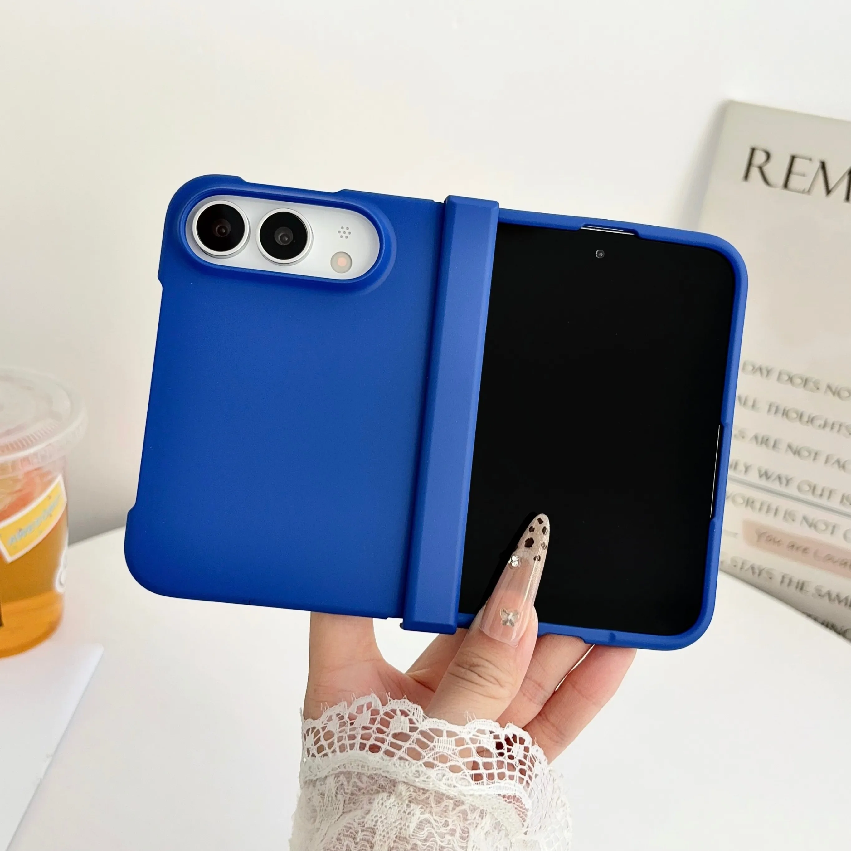 Matte Hard Pc Back Case - 도파민 스킨 터치 매트 폰 케이스