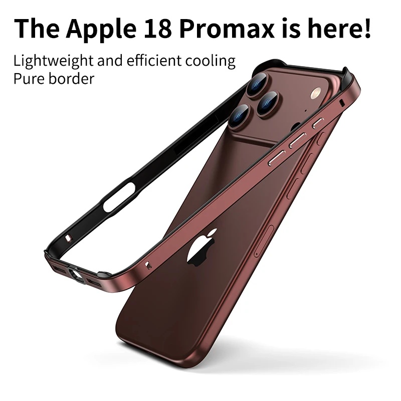 Metal Bumper Aluminum Frame Case - 아이폰 18 Pro/18 Pro Max용 하이브리드