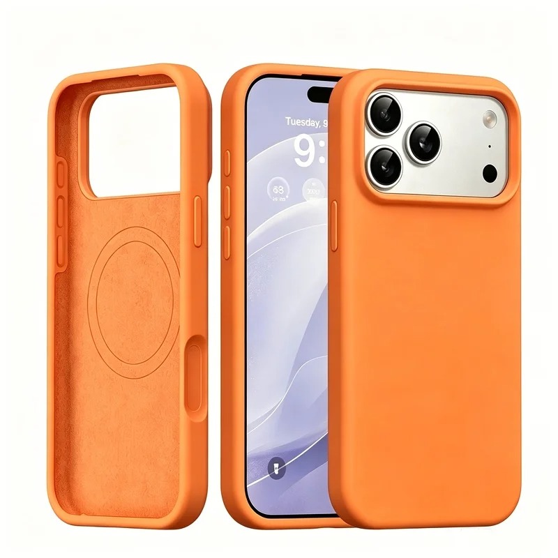 Liquid Silicone Magnetic Phone Case - 새로운 액체 실리콘 재질의 MagSafe 호환