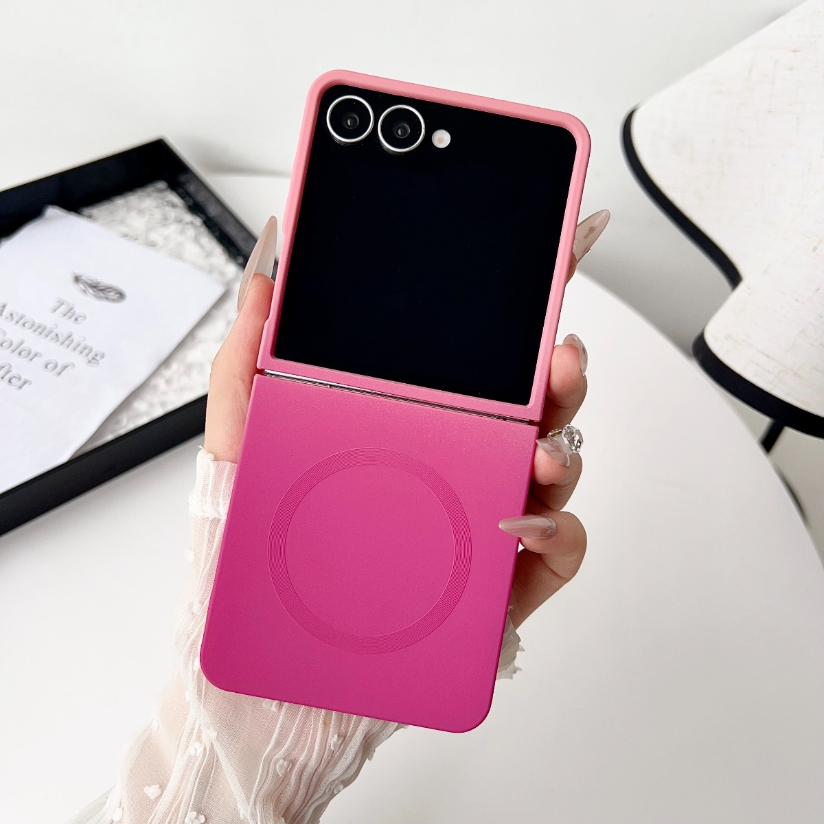Liquid Silicone Magnetic Phone Case - 그라데이션 리퀴드 실리콘 소프트 마그네틱 폰