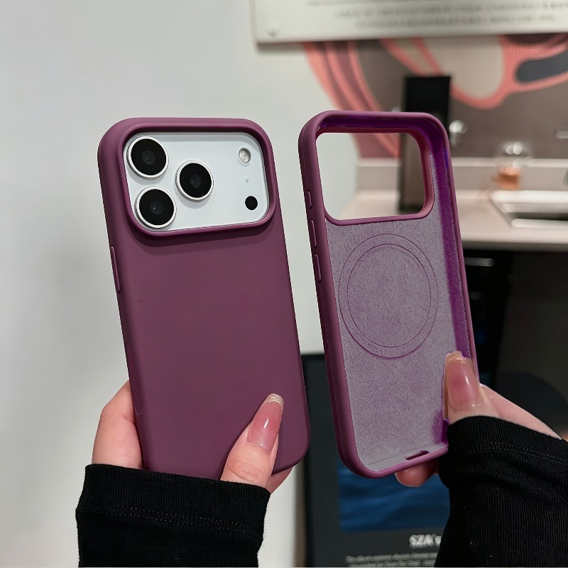 Liquid Silicone Magnetic Phone Case - 아이폰 18 Pro Max, 17, 16,