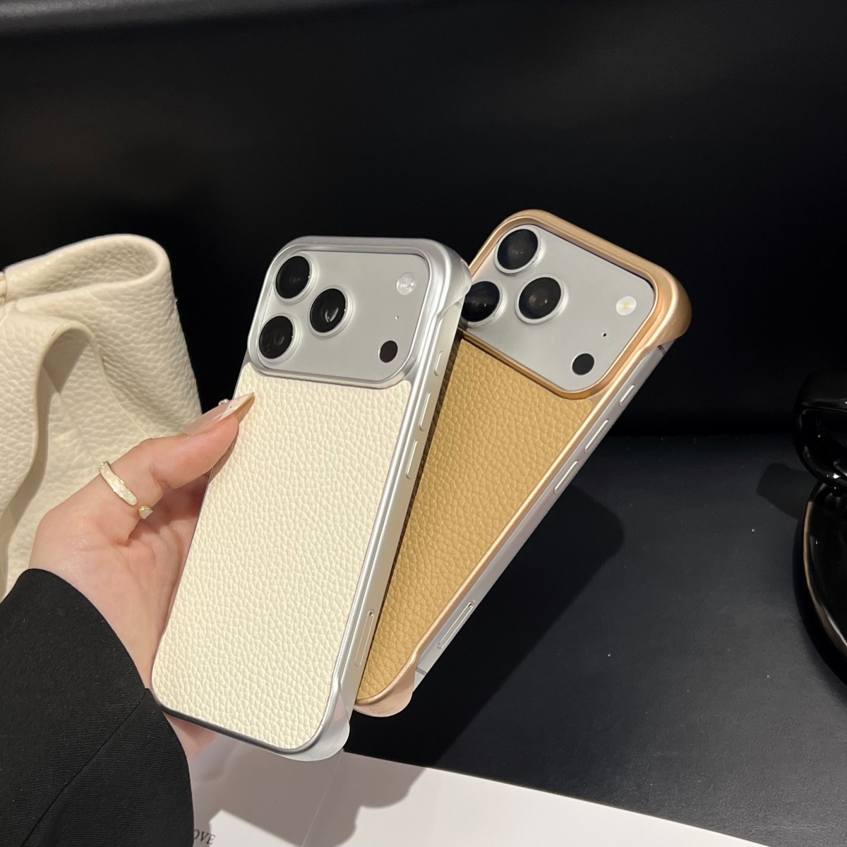 Ultra Thin Frameless Phone Cover - 울트라 슬림 프레임리스 쿨링 리치 가죽