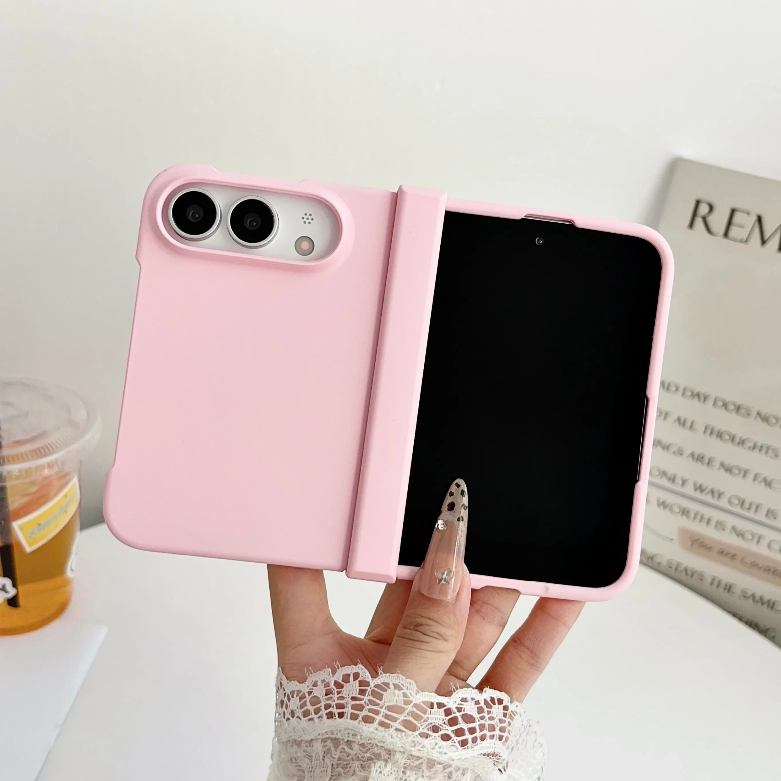 도파민 스킨 터치 매트 폰 케이스 (애플 아이폰용, 힌 - Matte Hard Pc Back Case 리뷰 및 가격