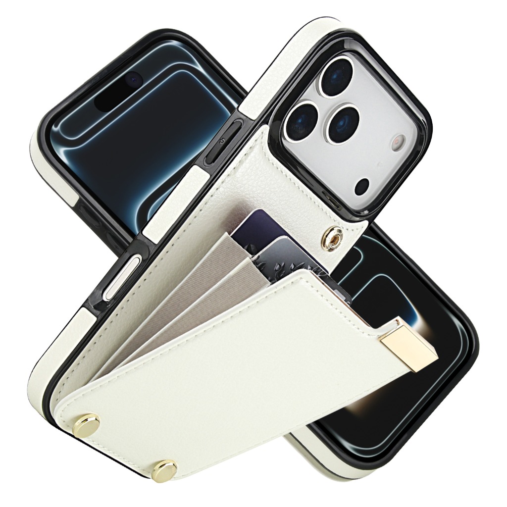 아이폰 17 프로 맥스 에어 17e 16e 15 14  - Leather Wallet Card Holder Phone Cover 리뷰 및 가격
