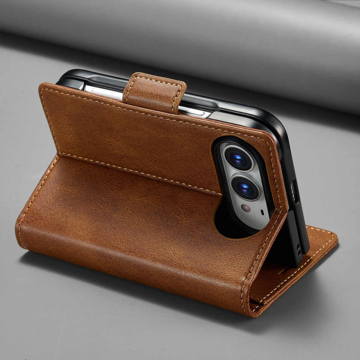 RFID 차단 기능이 있는 카드 지갑, 충격 방지 아이 - Leather Wallet Card Holder Phone Cover 리뷰 및 가격