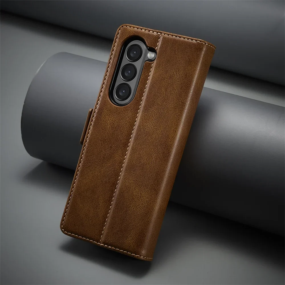 삼성 갤럭시 Z 폴드 7 6 5 4 3 폴드7 폴드6  - Leather Wallet Card Holder Phone Cover 리뷰 및 가격